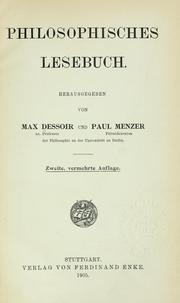 Cover of: Philosophisches Lesebuch