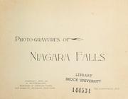 Cover of: Photo-gravures of Niagara Falls. --