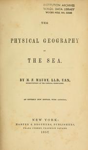 Cover of: The physical geography of the sea