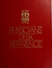 Cover of: Physicians' desk reference: PDR, 1992.