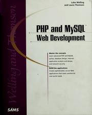 Cover of: PHP and MySQL Web development by Luke Welling