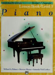 Cover of: Piano lesson book by Willard A. Palmer