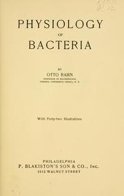 Cover of: Physiology of bacteria