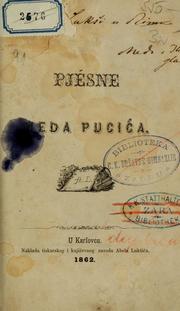 Cover of: Pjesne. by Pucic, Medo knez