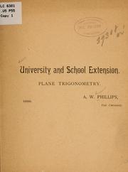 Cover of: Plane trigonometry