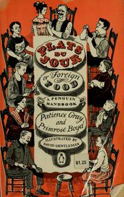 Cover of: Plats du jour by Patience Gray