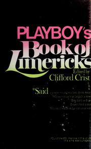 Cover of: Playboy's book of limericks by edited by Clifford M. Crist.