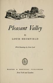 Cover of: Pleasant Valley by Louis Bromfield