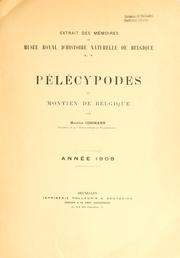 Cover of: Pélécypodes du montien de Belgique