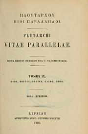 Cover of: Ploutarchou Bioi parallloi by Plutarch