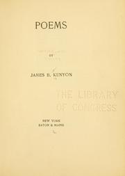 Cover of: Poems