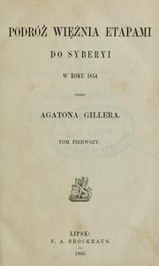 Cover of: Podró winia etapami do Syberi w roku 1854