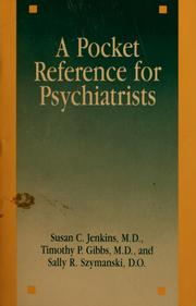 Cover of: A pocket reference for psychiatrists