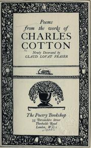 Cover of: Poems from the works of Charles Cotton: newly decorated by Claud Lovat Fraser.