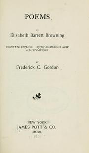 Cover of: Poems. by Elizabeth Barrett Browning