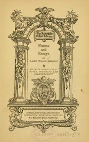 Poems and essays by Ralph Waldo Emerson
