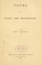 Cover of: Poems of fancy and imagination