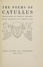 Cover of: The poems of Catullus by Gaius Valerius Catullus