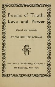 Cover of: Poems of truth, love and power: original and complete