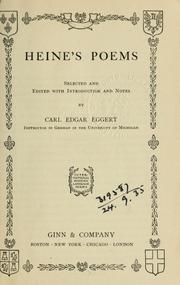 Cover of: Poems. by Heinrich Heine
