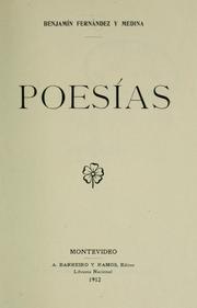 Cover of: Poesías.
