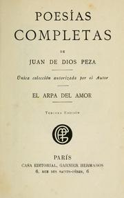 Cover of: Poesías completas: Con prólogo de Manuel G. Revilla