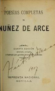 Cover of: Poesías completas by Gaspar Núñez de Arce