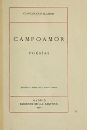 Cover of: Poesías: edición y notas de C. Rivas Cherif