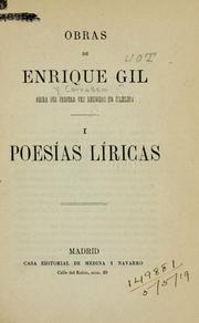 Cover of: Poesías líricas