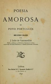 Cover of: Poesia amorosa do povo português