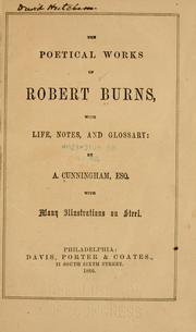 Cover of: The poetical works of Robert Burns by Robert Burns