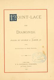 Cover of: Point lace and diamonds.