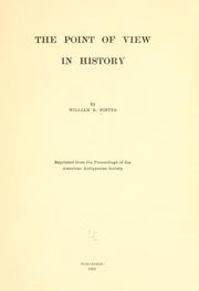 Cover of: Point of view in history