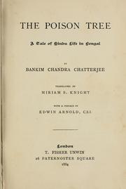 Cover of: The poison tree by Bankim Chandra Chatterji