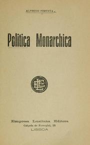 Cover of: Politica monarchica