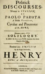 Cover of: Politick discourses