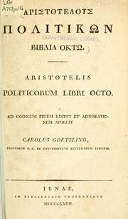 Cover of: Politicorum libri octo by Aristotle