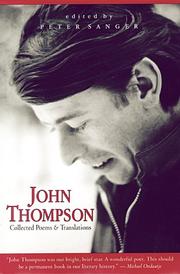 Cover of: John Thompson: Collected Poems and Translations