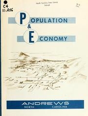 Cover of: Population & economy, Andrews, North Carolina