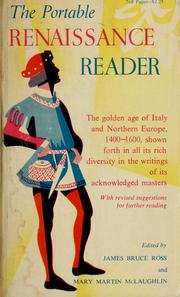 Cover of: The portable Renaissance reader