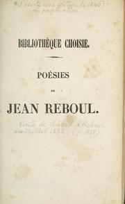 Cover of: Poésies