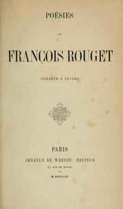 Cover of: Poésies de François Rouget by François Rouget