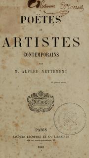 Cover of: Poètes et artistes contemporains.