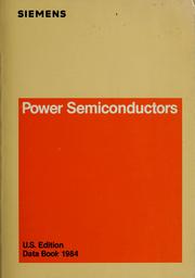 Cover of: Power semiconductors. by Siemens Aktiengesellschaft.