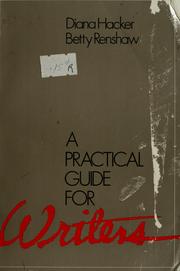 Cover of: A practical guide for writers by Diana Hacker