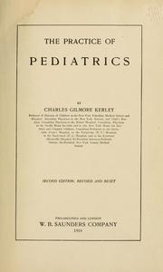 Cover of: The practice of pediatrics