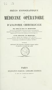 Cover of: Précis iconographique de médecine opératoire et d'anatomie chirurgicale