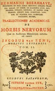 Cover of: Praelectiones academicae de morbis nervorum