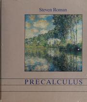 Cover of: Precalculus