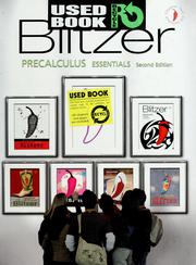 Cover of: Precalculus essentials by Robert Blitzer
